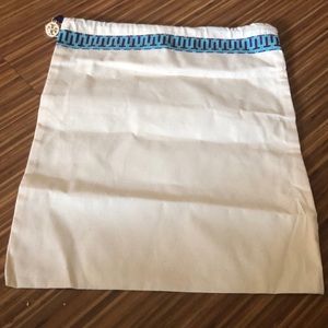 NWT canvas Tory Burch shoe dust bag